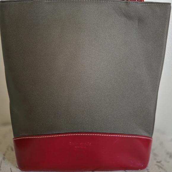 VINTAGE Kate Spade Purse & Wallet Army Green and Red - Picture 6 of 16